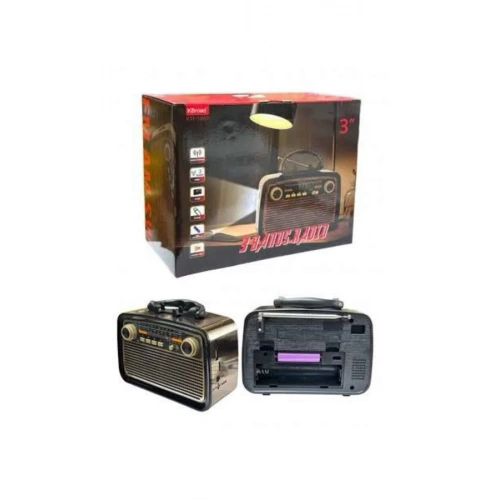 BFS Müzik Kutusu Bluetooth Bağlantılı El Fenerli Nostaljik Tasarım Radyo