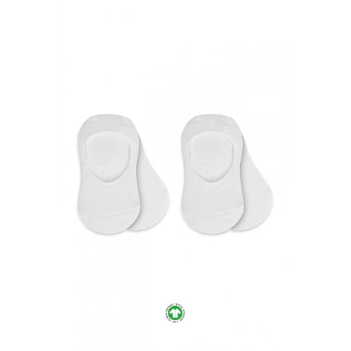 BFS NessiWorld 2Li Penye Babet Silikonlu Basic Çorap 30104 Beyaz Beyaz