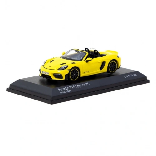 BFS NessiWorld Wor Minichamps 1/64 Porsche 718 Spyder RS Racing Yellow