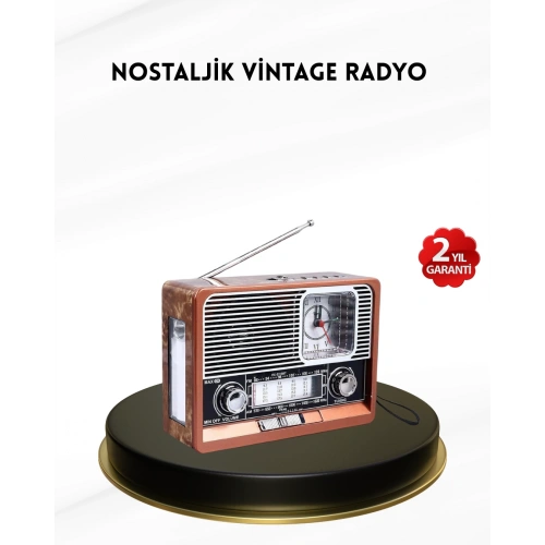 BFS Nostaljik Radyo – Şık Dekoratif Tasarım ve Güvenli 2 Yıl Garanti