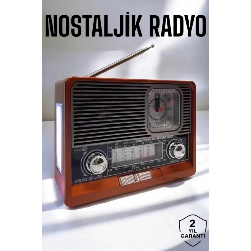 BFS Nostaljik Radyo USB,AUX Ve SD Kart Girişli Bluetooth Bağlantılı