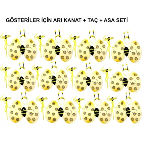 BFS Okul Gösterileri için 12'li Arı Kanadı Seti - Etkinlik Kanatları