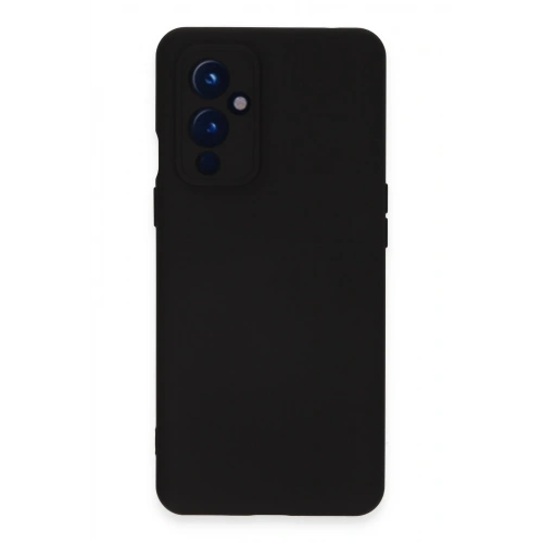 BFS  One Plus 9 Kılıf Nano içi Kadife Silikon - Siyah