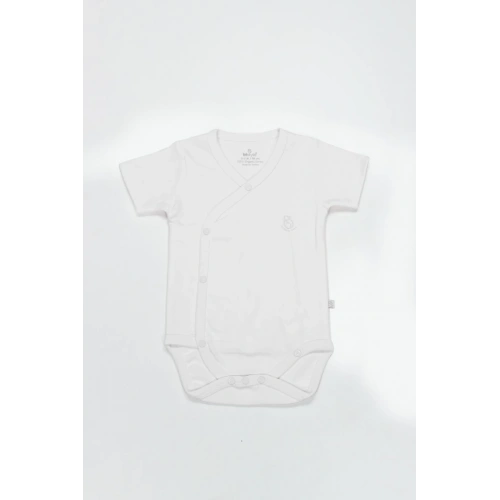BFS Organik Natural Basic Style Kruvaze Yarım Kol Body BS17101 Beyaz