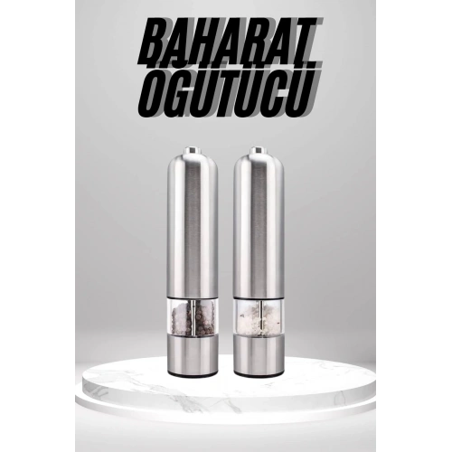BFS Otomatik Tuz ve Karabiber Öğütücü Baharat Öğütücü Tuz Karabiber Değirmeni