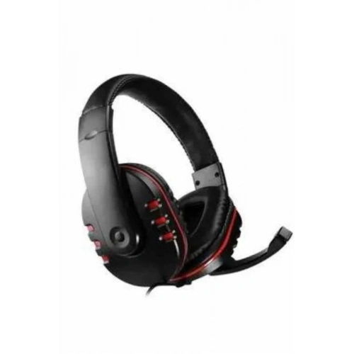 BFS Oyuncu Kulaklığı Kulak Üstü Kablolu Stereo Mikrofonlu Yumuşak Kulak Yastığı