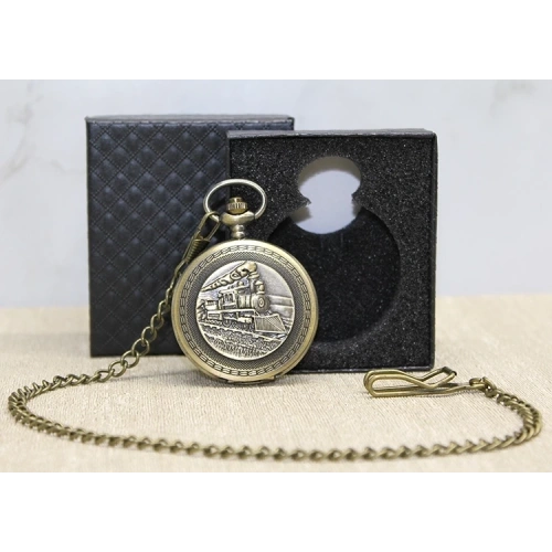 BFS Özel Kutulu Tren Temalı Köstekli Saat Alk4670