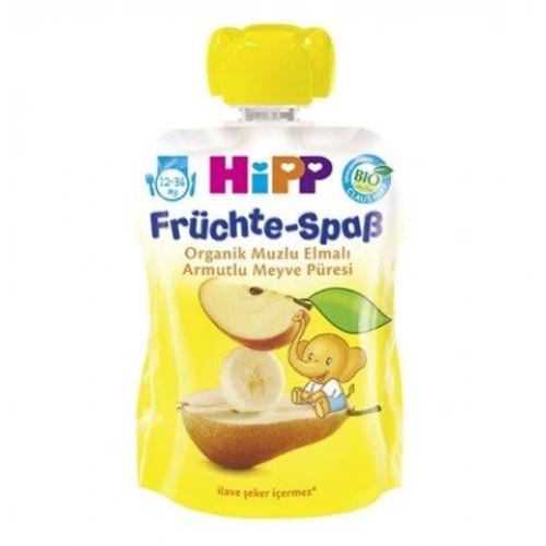 BFS    p Organik Muzlu Elmalı Armutlu Meyve Püresi 100 Gr