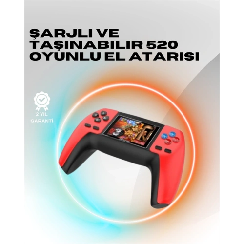 BFS P5 Mini Retro Oyun Konsolu – Tak-Çalıştır, 520 Hazır Oyun, Portatif Kullanım