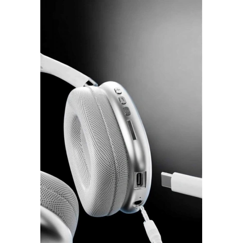 BFS P9 Air Max Kablosuz 5.0 Mikrofonlu Bluetooth Kulaklık Beyaz Yüksek Ses Kaliteli