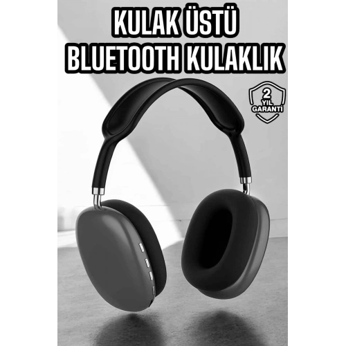 BFS P9 Plus Kulaklık Siyah Bluetooth Bağlantılı Kulak Üstü Kablosuz ANC Özelliği