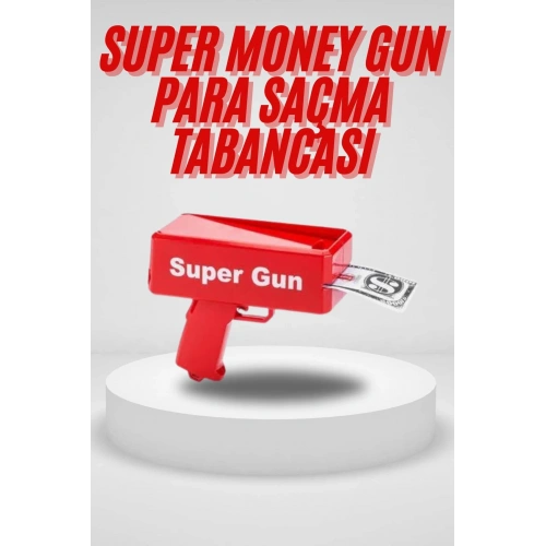 BFS Para Saçma Tabancası Kırmızı Para Fırlatma Oyuncağı Parti Eğlencesi