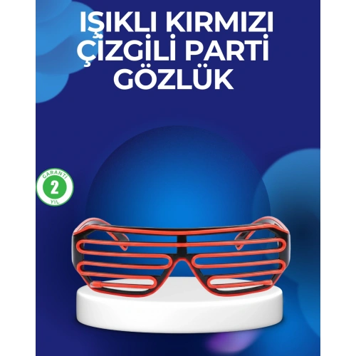 BFS Parti ve Festival Aksesuarı LED Işıklı Gözlük