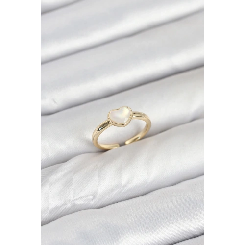 BFS Pirinç Gold Renk Kalpli Kadın Yüzük