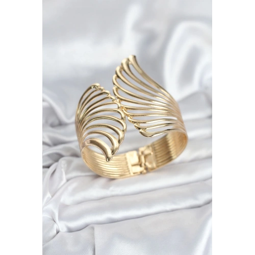 BFS Pirinç Gold Renk Vintage Kadın Bileklik