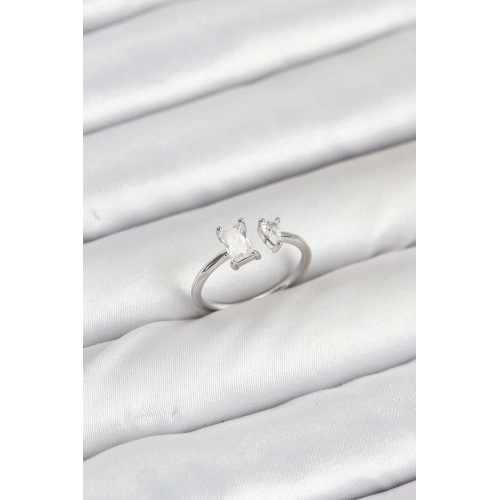 BFS Pirinç Gold Renk Zirkon Taşlı Kadın Yüzük