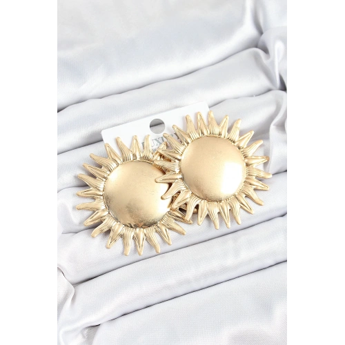 BFS Pirinç Güneş Model Gold Renk Kadın Küpe