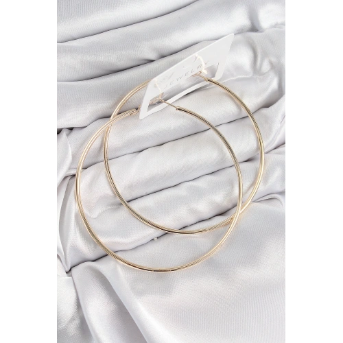 BFS Pirinç Halka Model Gold Renk Kadın Küpe