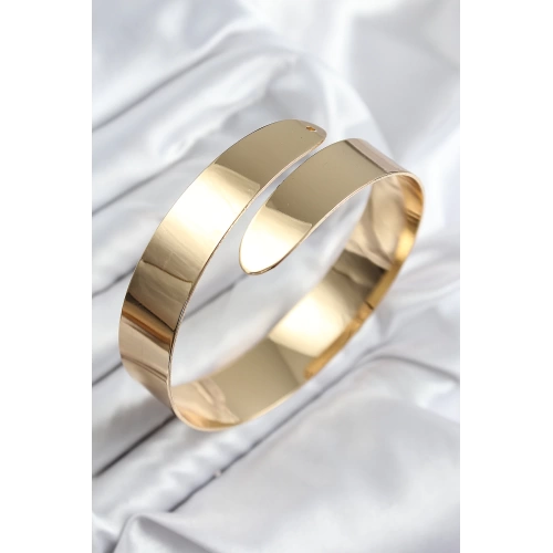 BFS Pirinç Sarmal Model Gold Renk Pazu Bileklik