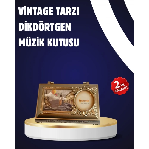 BFS Piyano Tasarım Müzik Kutusu Balerin Figürü ve Takı Bölmeli