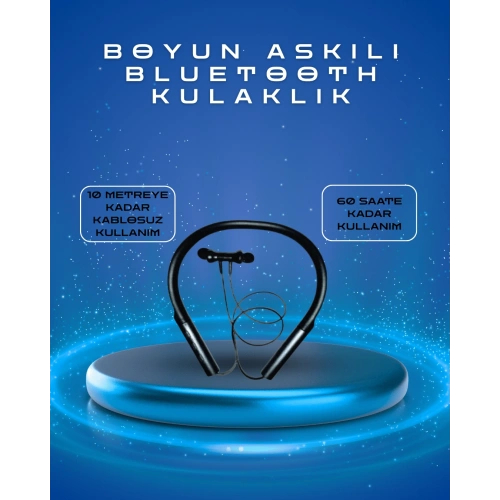BFS Polygold PG-100 Type-C Şarjlı Bluetooth Kulaklık – Boyun Askılı, Uzun Pil Ömürlü, Mikrofonlu