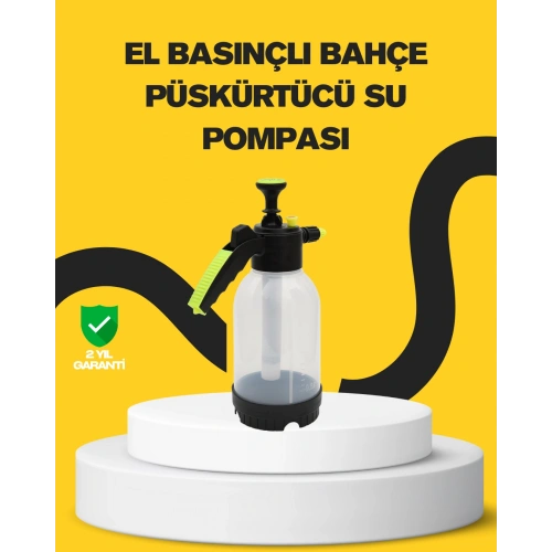 BFS Pompalı Köpük Püskürtücü 2 Litre Dayanıklı Manuel Basınçlı Yıkama Şişesi