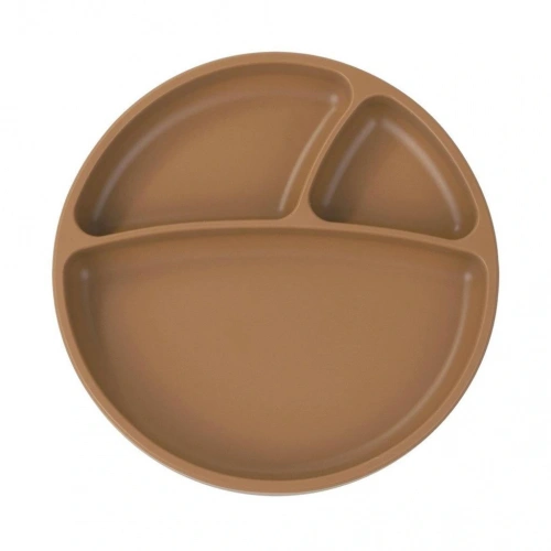 BFS Porsiyon Vakum Tabanlı Silikon Tabak Woody Brown