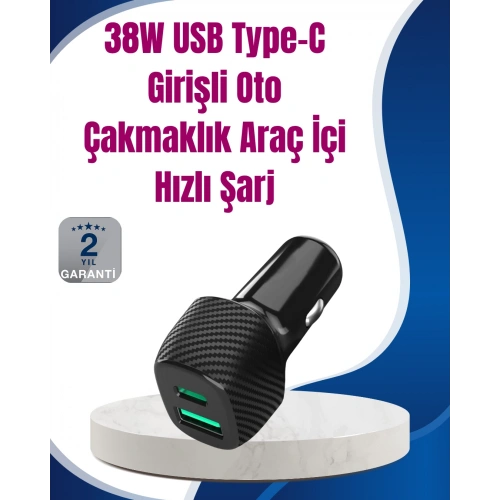 BFS Power Delivery Destekli 38W Araç Tipi Hızlı Şarj Cihazı