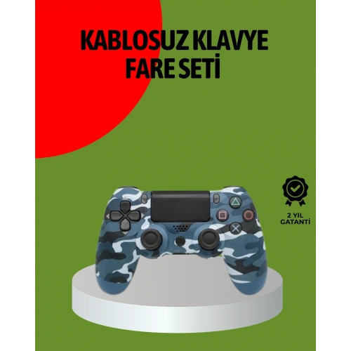 BFS PS4 Kablosuz Oyun Kolu Gecikmesiz Bağlantılı Ergonomik Tasarımlı