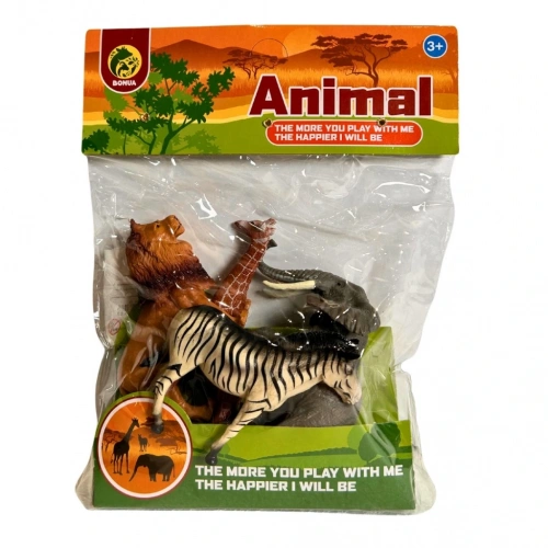 BFS Pvc Pakette Dörtlü Vahşi Hayvanlar
