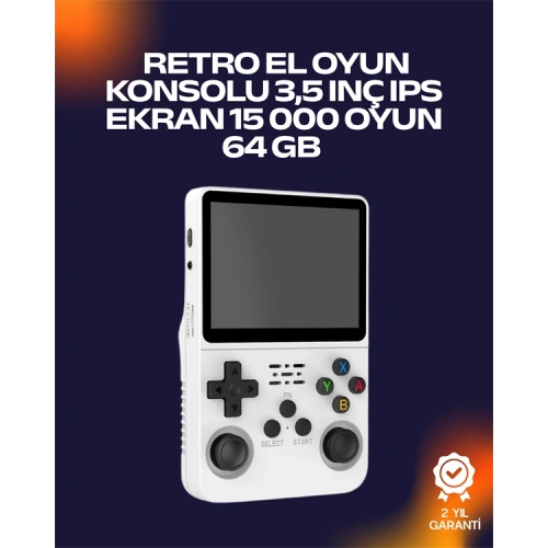 BFS R36S Retro Oyun Cihazı – Çift MicroSD Desteği, Çoklu Platform Uyumu, 3200 mAh Batarya