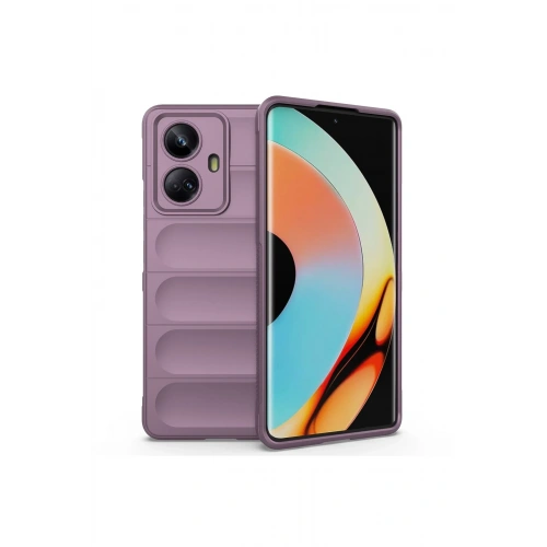 BFS  Realme 10 Pro 5G Kılıf Optimum Silikon - Mor