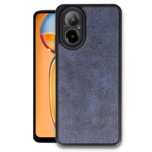 BFS  Realme 12 Lite Kılıf Aras Deri Kapak - Lacivert