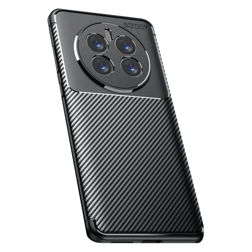 BFS  Realme 12 Pro Plus Kılıf Auto Focus Karbon Kapak - Siyah