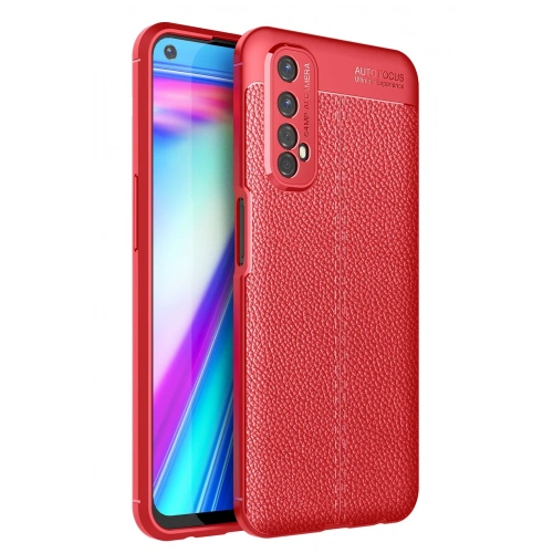 BFS  Realme 7 Kılıf Auto Focus Kapak - Kırmızı