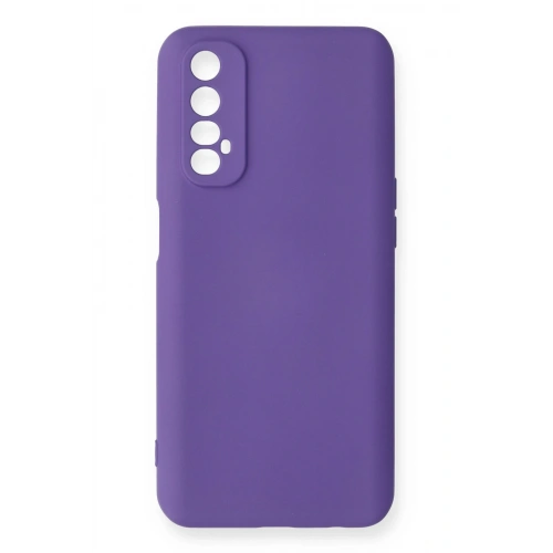 BFS  Realme 7 Kılıf Nano içi Kadife Silikon - Mor