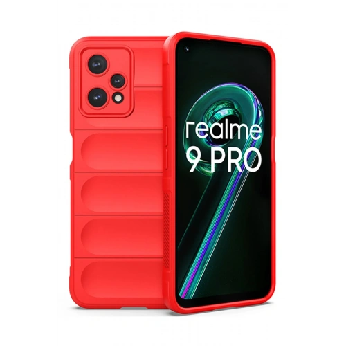 BFS  Realme 9 Pro 5G Kılıf Optimum Silikon - Kırmızı