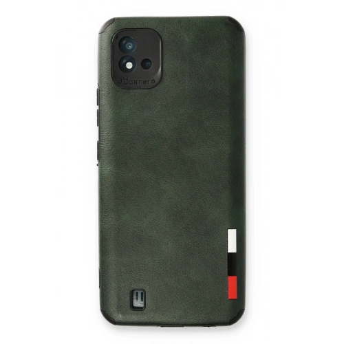 BFS  Realme C11 2021 Kılıf Loop Deri Silikon - Yeşil