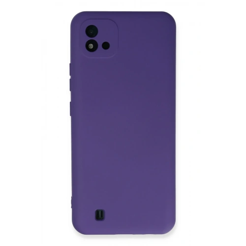 BFS  Realme C11 2021 Kılıf Nano içi Kadife Silikon - Mor