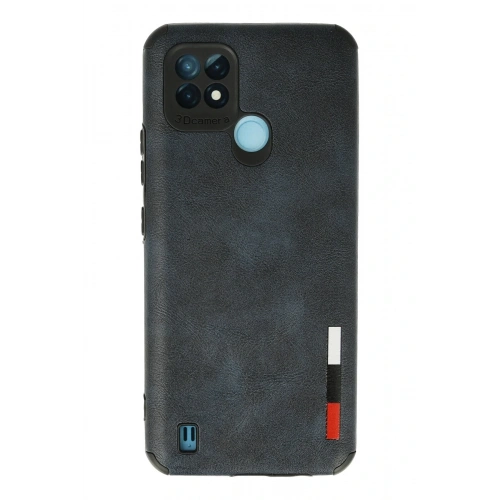 BFS  Realme C21 Kılıf Loop Deri Silikon - Lacivert