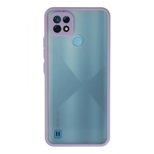 BFS  Realme C21 Kılıf Montreal Silikon Kapak - Mor