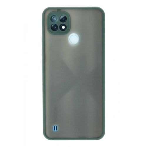 BFS  Realme C21 Kılıf Montreal Silikon Kapak - Yeşil