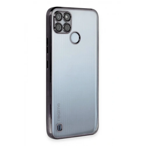 BFS  Realme C25Y Kılıf  Lensli Silikon - Siyah