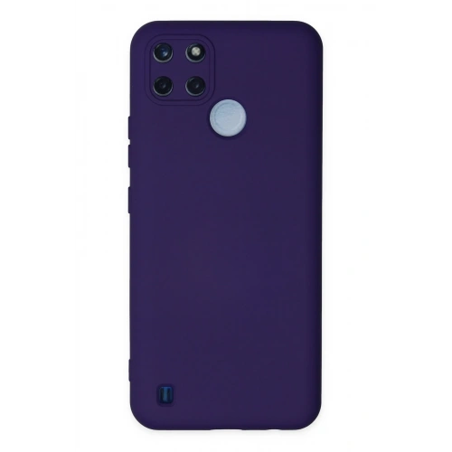BFS  Realme C25Y Kılıf Nano içi Kadife Silikon - Mor