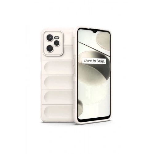 BFS  Realme C35 Kılıf Optimum Silikon - Krem