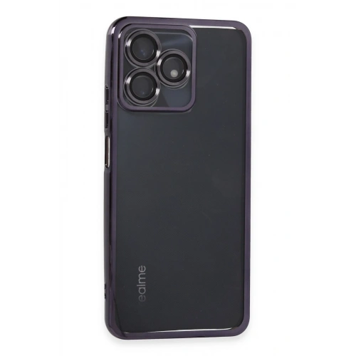 BFS  Realme C53 Kılıf  Lensli Silikon - Mor