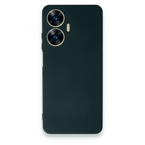 BFS  Realme C55 Kılıf First Silikon - Koyu Yeşil
