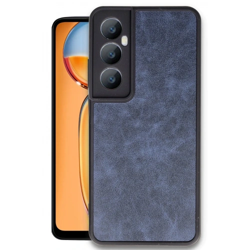 BFS  Realme C65 Kılıf Aras Deri Kapak - Lacivert