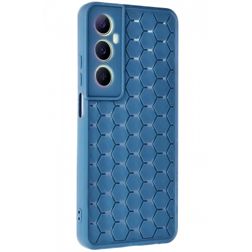 BFS  Realme C65 Kılıf Petek Silikon Kapak - Mavi