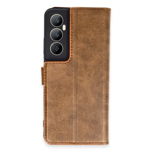 BFS  Realme C65 Kılıf Trend S Plus Kapaklı Kılıf - Taba